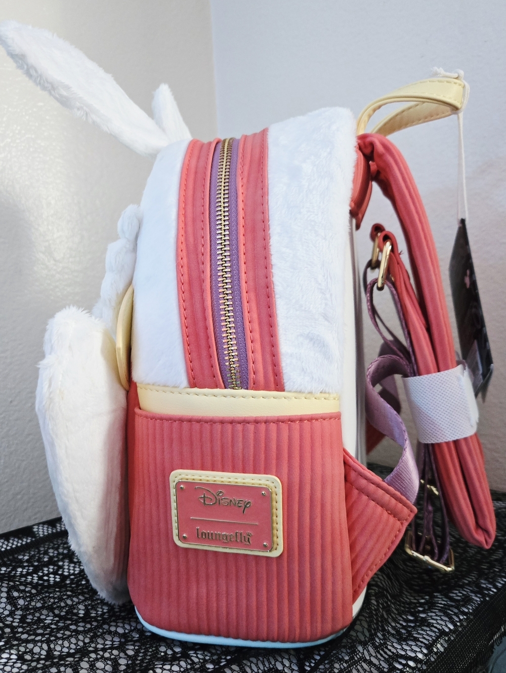 Loungefly Alice in Wonderland White Rabbit Cosplay Mini Backpack & Wallet NWT - Picture 6 of 12